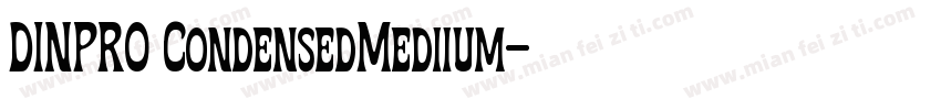DINPRO CondensedMediium字体转换